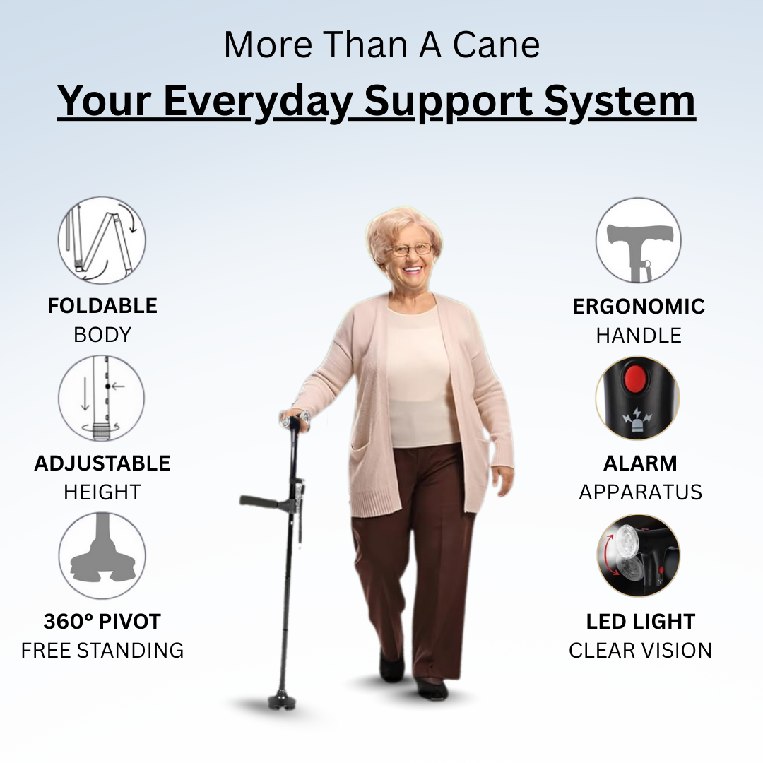 Freedom Cane™ – All-in-1 Mobility Aid