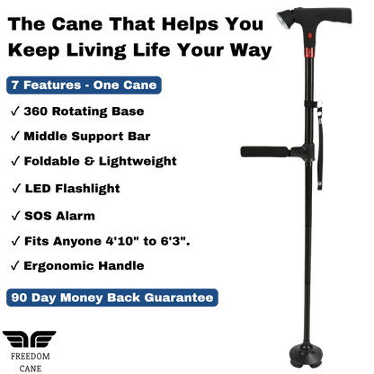 The Freedom Cane™ - All in One Mobility Aid